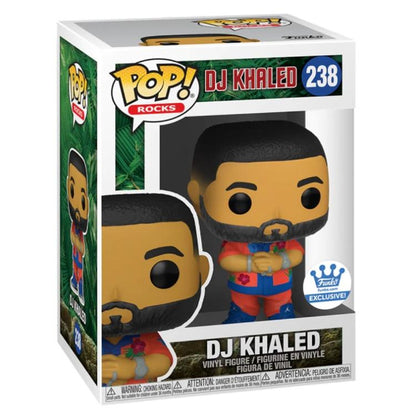 Funko Pop ! Rocks - Dj Khaled (238) Exclusive  Vinyl Figure 9Cm Air Jordan Blue