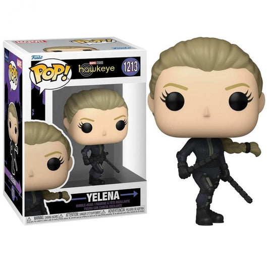 Funko Pop ! Marvel Studios Hawkeye - Yelena (1213) Unmasked Bobble-Head Vinyl