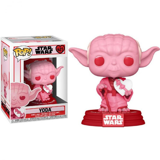 Funko Pop ! Star Wars Valentines - Yoda (421) Pink Vinyl Figure Bobble-Head Rosa