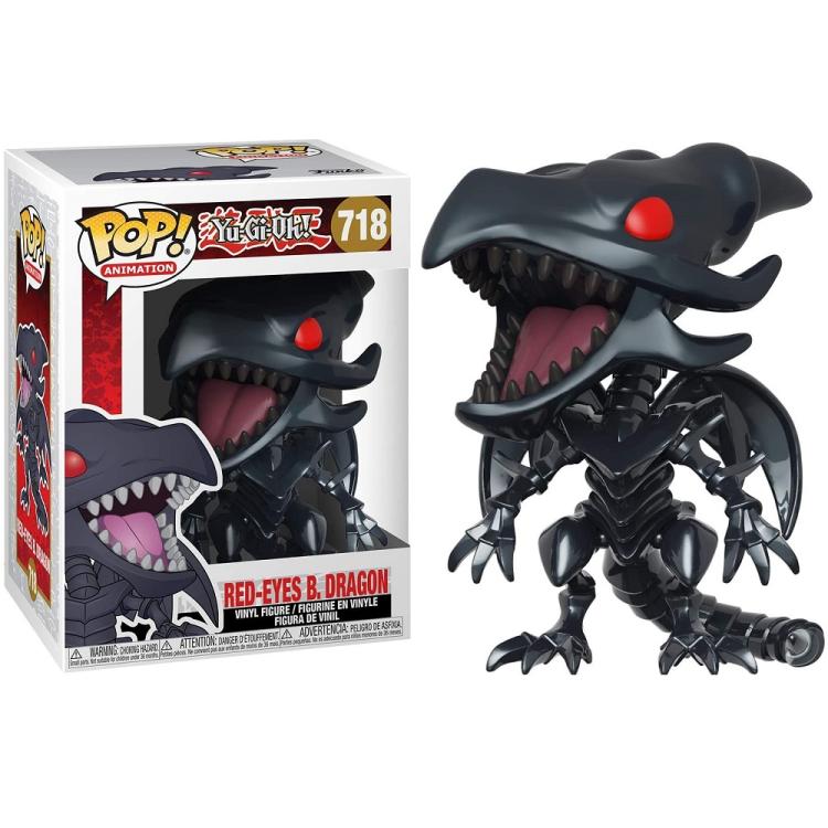 Funko Pop ! Animation Yu-Gi-Oh! - (718) Red-Eyes B. Dragon Vinyl Figure 9Cm
