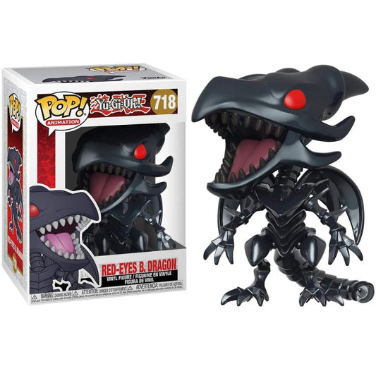Funko Pop ! Animation Yu-Gi-Oh! - (718) Red-Eyes B. Dragon Vinyl Figure 9Cm
