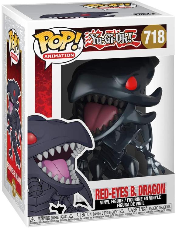 Funko Pop ! Animation Yu-Gi-Oh! - (718) Red-Eyes B. Dragon Vinyl Figure 9Cm