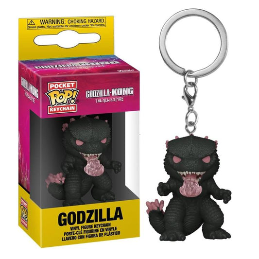 Funko Pop ! Keychain Pocket Godzilla-Kong - (Godzilla) Portachiavi Vinyl Figure