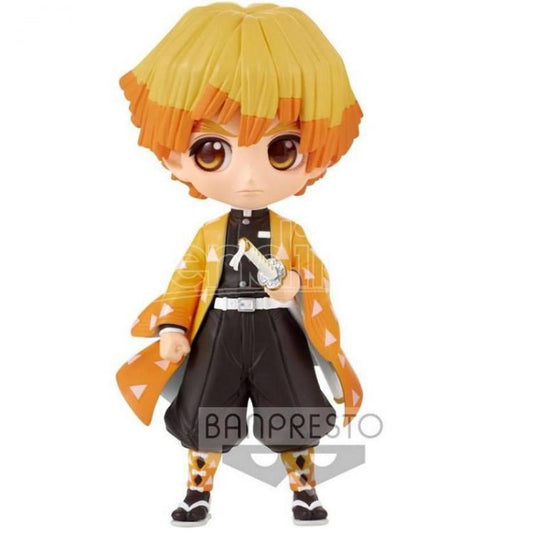 BANPRESTO Q POSKET DEMON SLAYER ZENITSU AGATSUMA 2 (A) STATUA FIGURE 14 CM