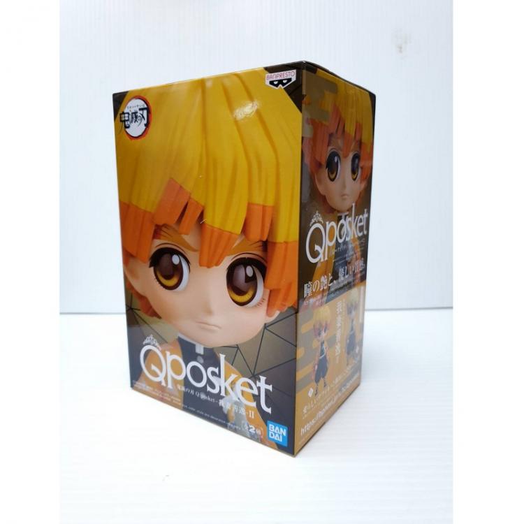 BANPRESTO Q POSKET DEMON SLAYER ZENITSU AGATSUMA 2 (A) STATUA FIGURE 14 CM