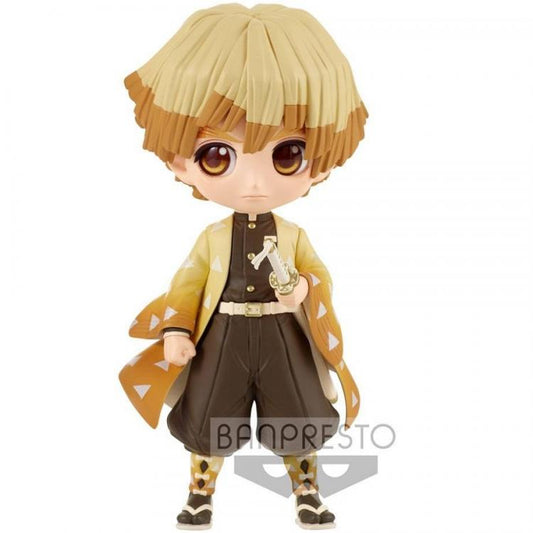 BANPRESTO Q POSKET DEMON SLAYER ZENITSU AGATSUMA 2 (B) STATUA FIGURE 14 CM