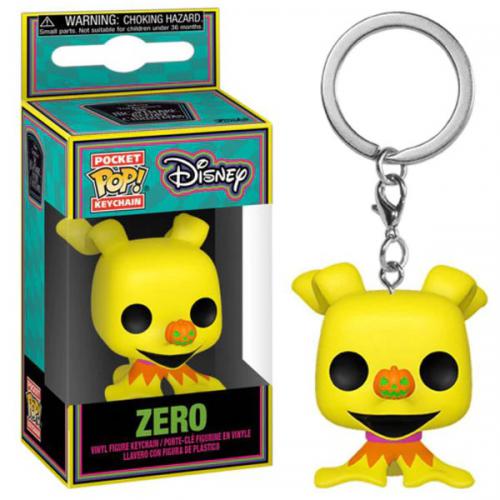 Funko Pop! Keychain Disney - Nightmare Before Xmas Blacklight Zero Portachiavi