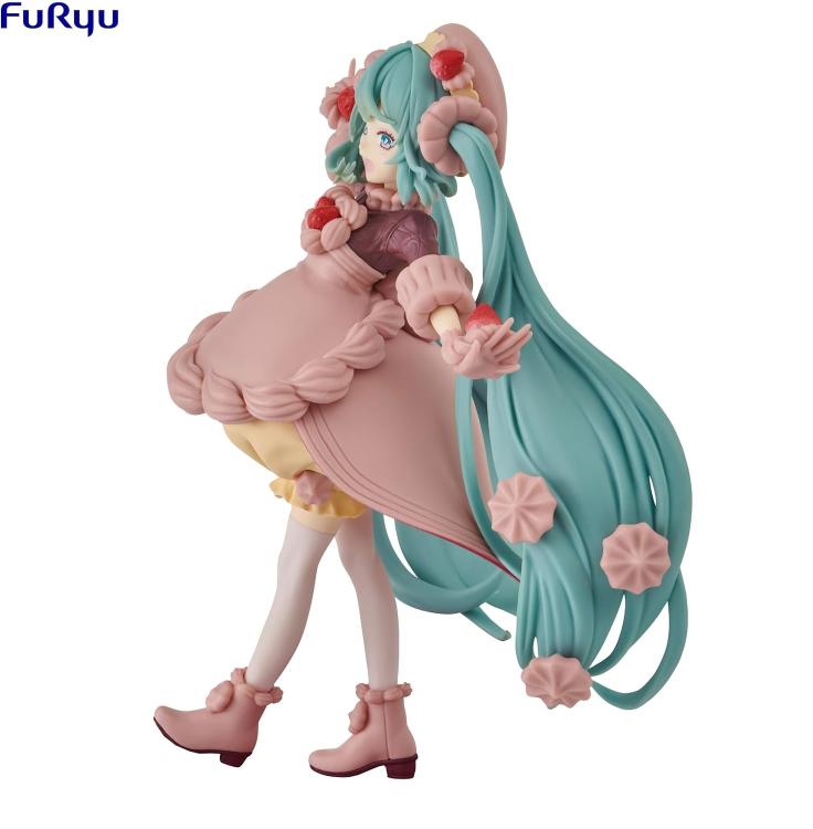 Furyu Hatsune Miku Sweetsweets Strawberry Chocolate Figure Pvc 17Cm Statuetta