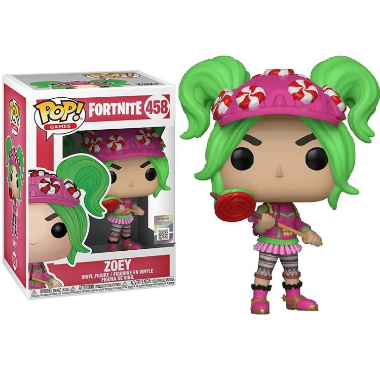 Funko Pop ! Games Fortnite Zoey (458) Vinyl Action Figure Statua Da Collezione