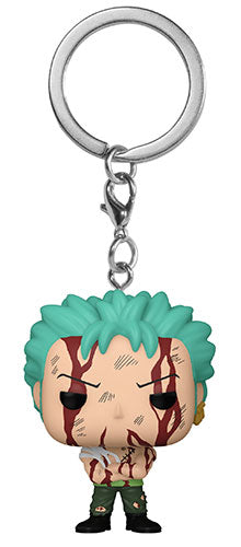 Funko Pop ! Animation - One Piece  Roronoa Zoro W/Blood 4Cm Keychain Portachiavi