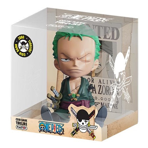 Plastoy Salvadanaio One Piece (Zoro) Mini Bank Gadget Figure Anime Merchandising