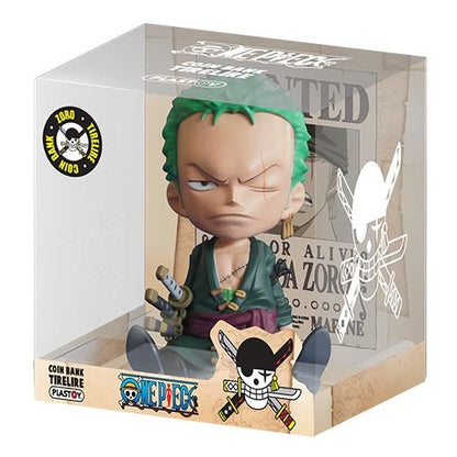 Plastoy Salvadanaio One Piece (Zoro) Mini Bank Gadget Figure Anime Merchandising