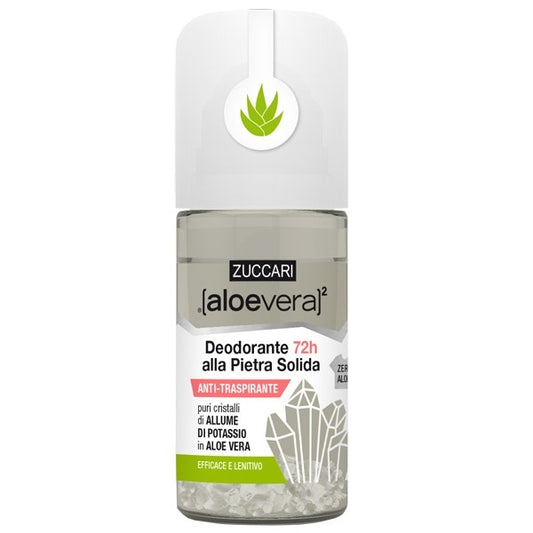 Zuccari Anti Traspirante Pietra Solida Con Aloe Vera Efficace E Lenitivo Roll-On