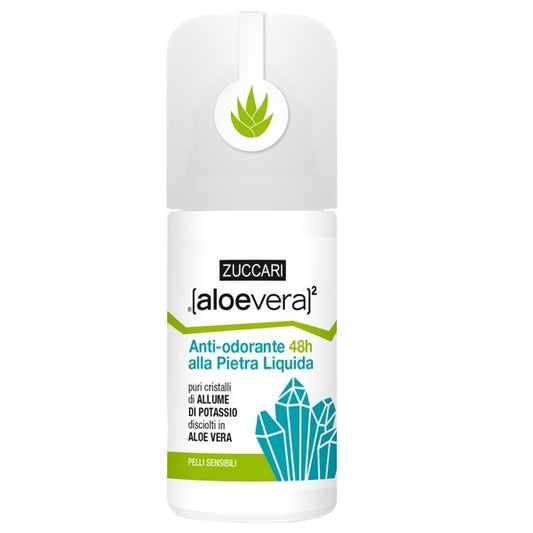 Zuccari Anti Odorante Pietra Liquida Con Aloe Vera Per Pelle Sensibile Roll-On