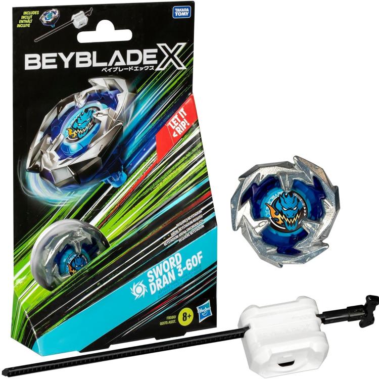 Hasbro - Beyblade X - Starter Pack Top (Sword Dran 3-60F) 1 Trottola Bey (F9580)