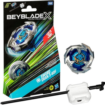 Hasbro - Beyblade X - Starter Pack Top (Sword Dran 3-60F) 1 Trottola Bey (F9580)