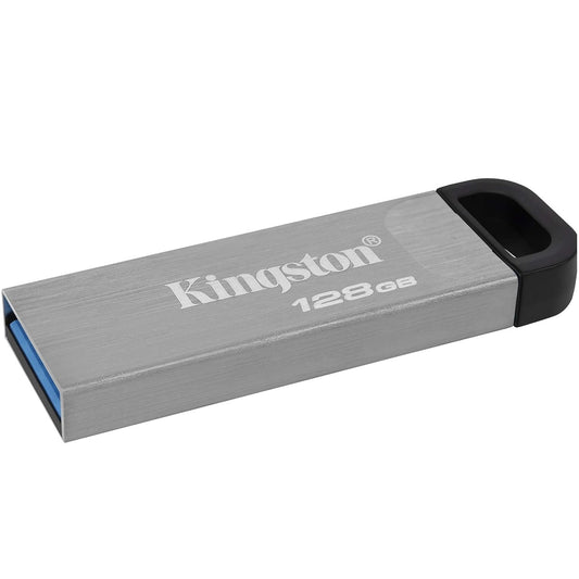Kingston Pendrive 128GB DTKN/128GB Data Travel Kyson USB-A 3.2 Chiavetta Memoria Metal Argento PC 200MB/s