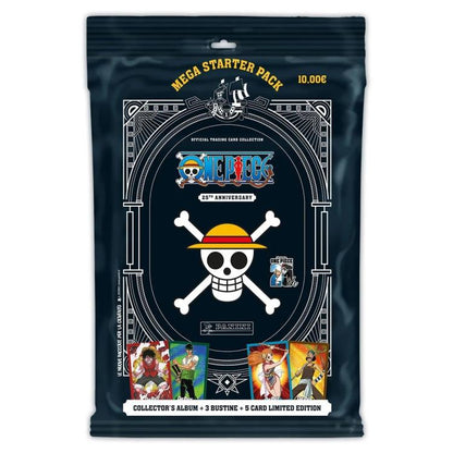 Panini One Piece 25Th Anniversary Mega Starter Album +12 Bustine +8 Card Limited