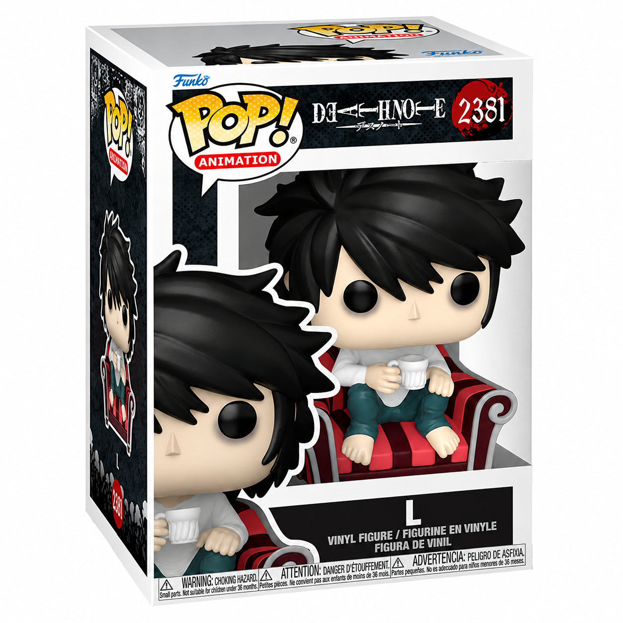 Funko Pop ! Animation: Death Note (2380) L Figure - Vinyl 9cm