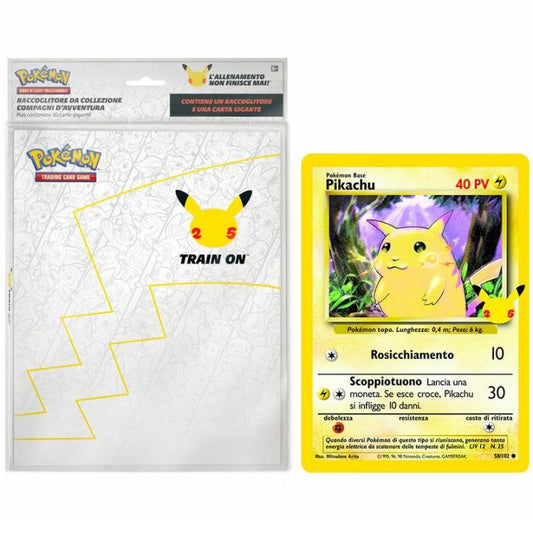 Pokemon Gran Festa Binder Raccoglitore Per 30 Card Giganti + Carta Pikachu Jumbo