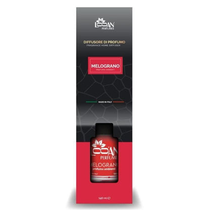 Looan Profumatore Ambiente Con Bastoncini 140Ml Diffusore Profumo Casa Melograno