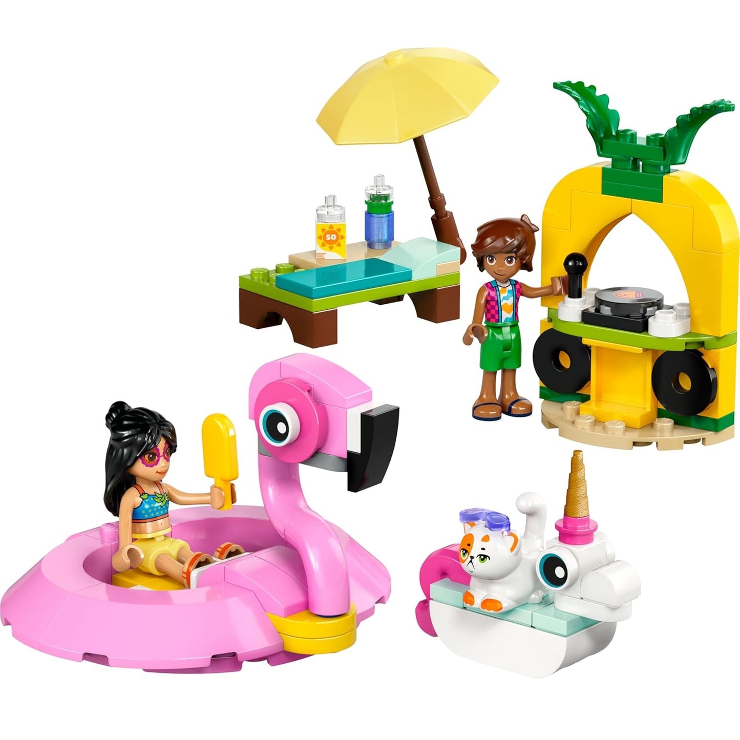 Lego - Friends 42658 Pool Party con Unicorno e Fenicottero Costruzione da 99 pz 5+