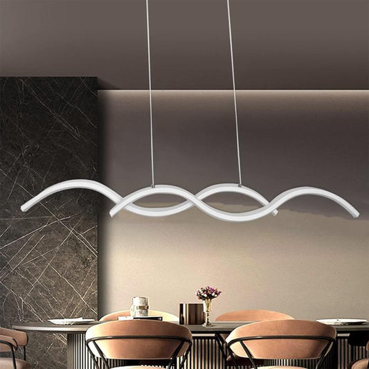 Lampadario Sospensione Moderno Led Soffitto 25W Cucina Soggiorno Bianco Naturale