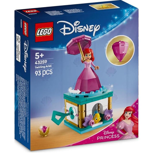 Lego - Disney Princess 43259 (Ariel Ballerina) La Sirenetta - Set Figure 93Pz 5+