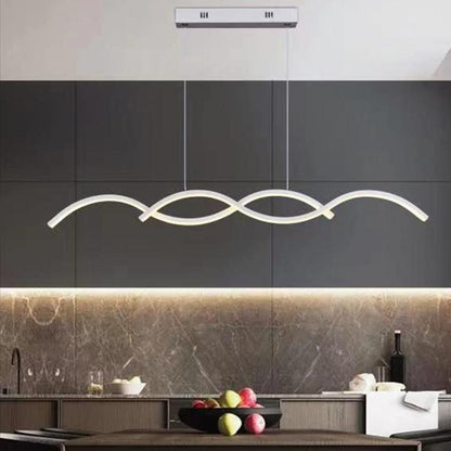 Lampadario A Sospensione Moderno Led Soffitto 25W Cucina Soggiorno Bianco Caldo