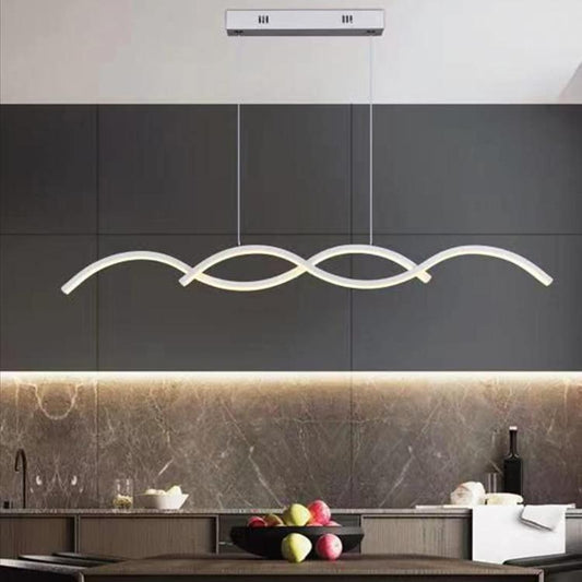 Lampadario A Sospensione Moderno Led Soffitto 25W Cucina Soggiorno Bianco Caldo