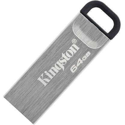 Kingston Pendrive 64GB DTKN/64GB Data Travel Kyson USB-A 3.2 Chiavetta Memoria Metal Argento PC 200MB/s