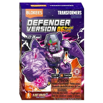 Blokees Transformers - Defender Version 06 (Brutal Fang) 12 Action Figure Incluso 1 Special Type (Box Intero) 71406