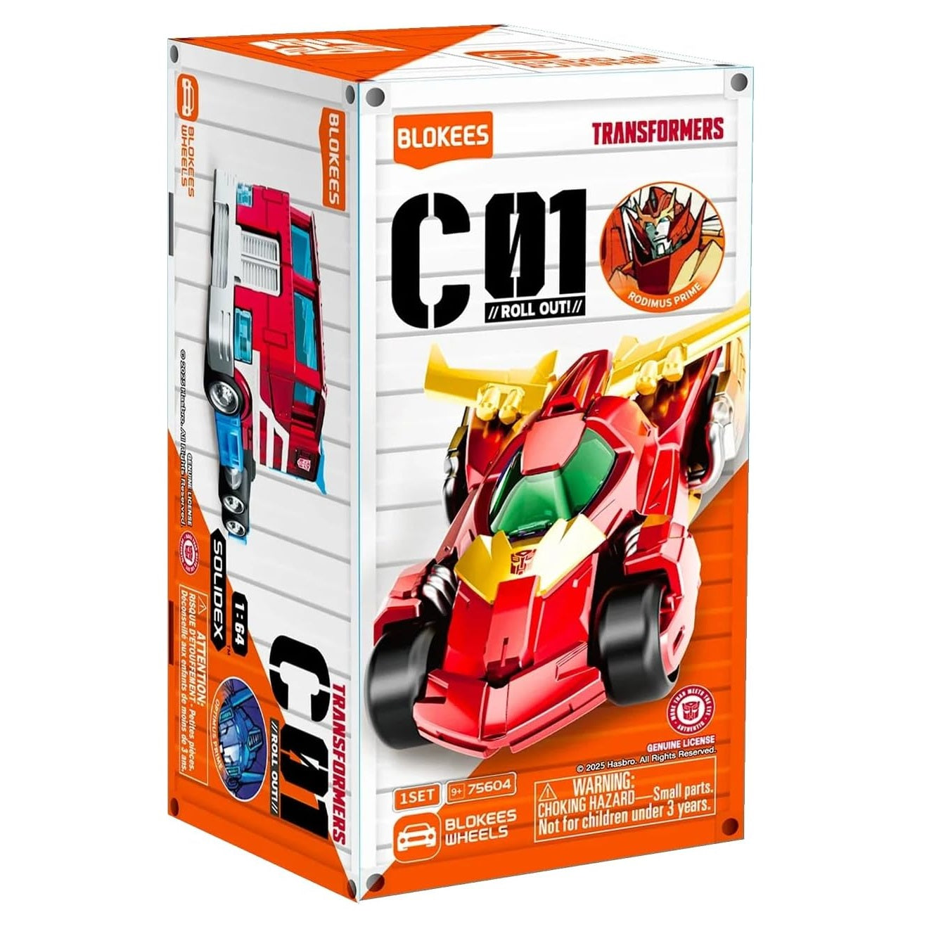 Blokees Transformers - Wheels: C01 Roll Out Auto Prime (1 Set Random) Action Figure a Sorpresa 75604