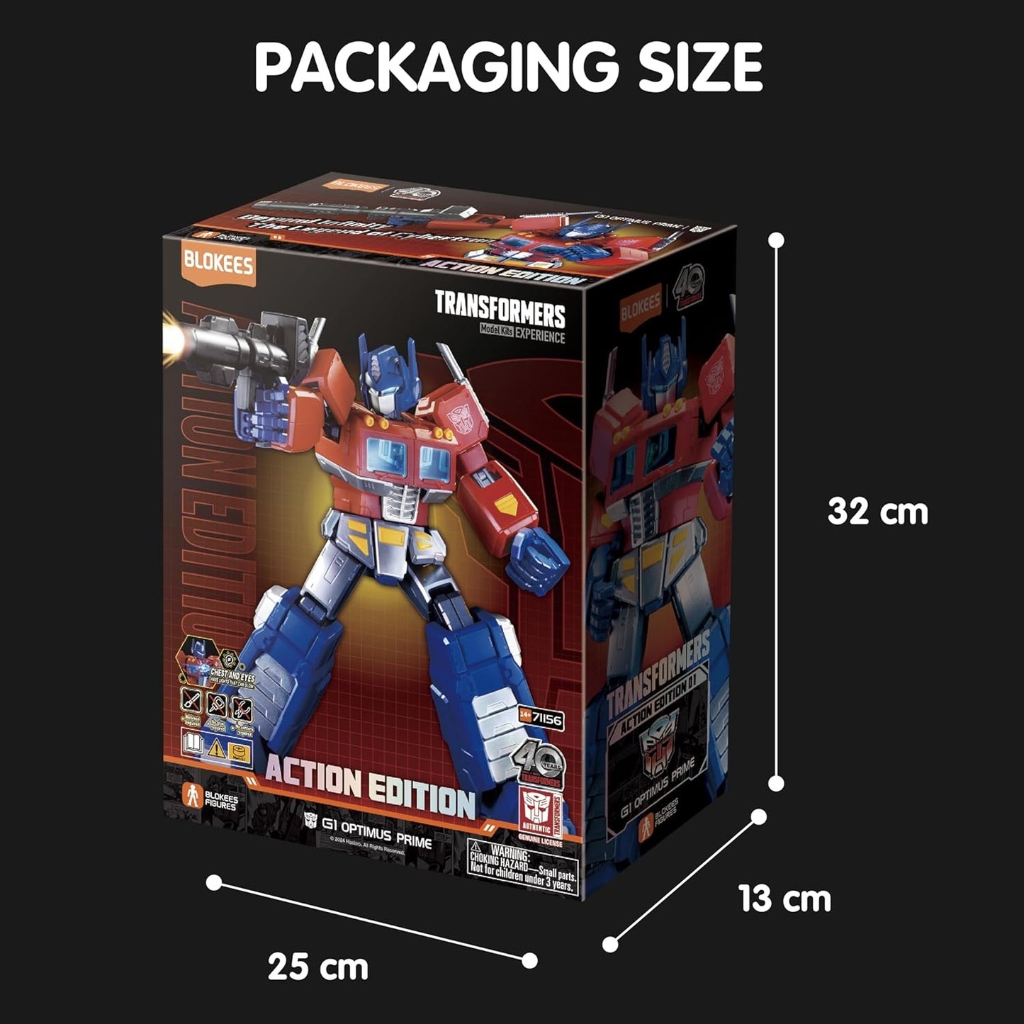 Blokees Transformers Model Kit Action Edition 01 Figure (G1 Optimus Prime) 71156