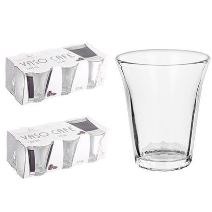 CAFE - 12 BICCHIERI TAZZINE PER CAFFÈ ESPRESSO VETRO TRASPARENTE SHOT CICCHETTI