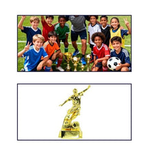 Trofeo Sportivo Oro (Coppa) 25 cm in Resina Dorata idea Regalo per Premiazioni Tornei Calcio, Calcetto, Bomber Capocannoniere, Tifosi ecc