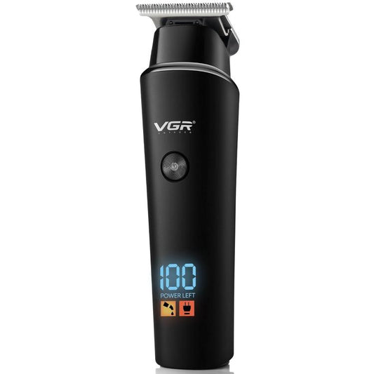 Vgr V937 Trimmer Rasoio Ricaricabile Tagliacapelli Rifinitore Zero Barba Display