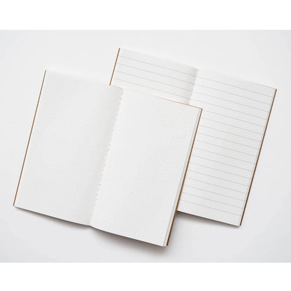 Ricambio "Quaderno Ricaricabile" per Taccuino Diario Personale da Viaggio 2 Quaderni Sostituibili: Bullet Journal Puntinato e a Righe 160 pag