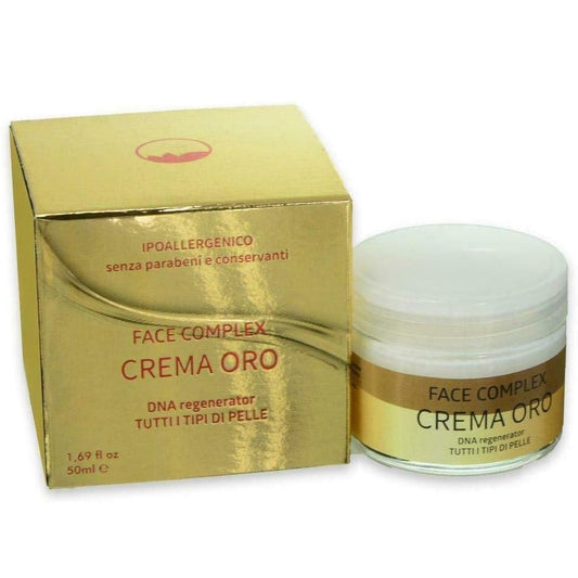 Face Complex Crema Oro Dna Rigenera Pelle Viso 50ml Aumenta Cellula Collagene