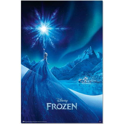 Maxi Poster Disney (FROZEN) Locandina da Parete per Cameretta Principesse a Muro Incorniciabile 91x61 cm