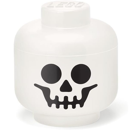 Lego 4031 Storage Head Small Skeleton Testa Portaoggetti Contenitore Costruzioni
