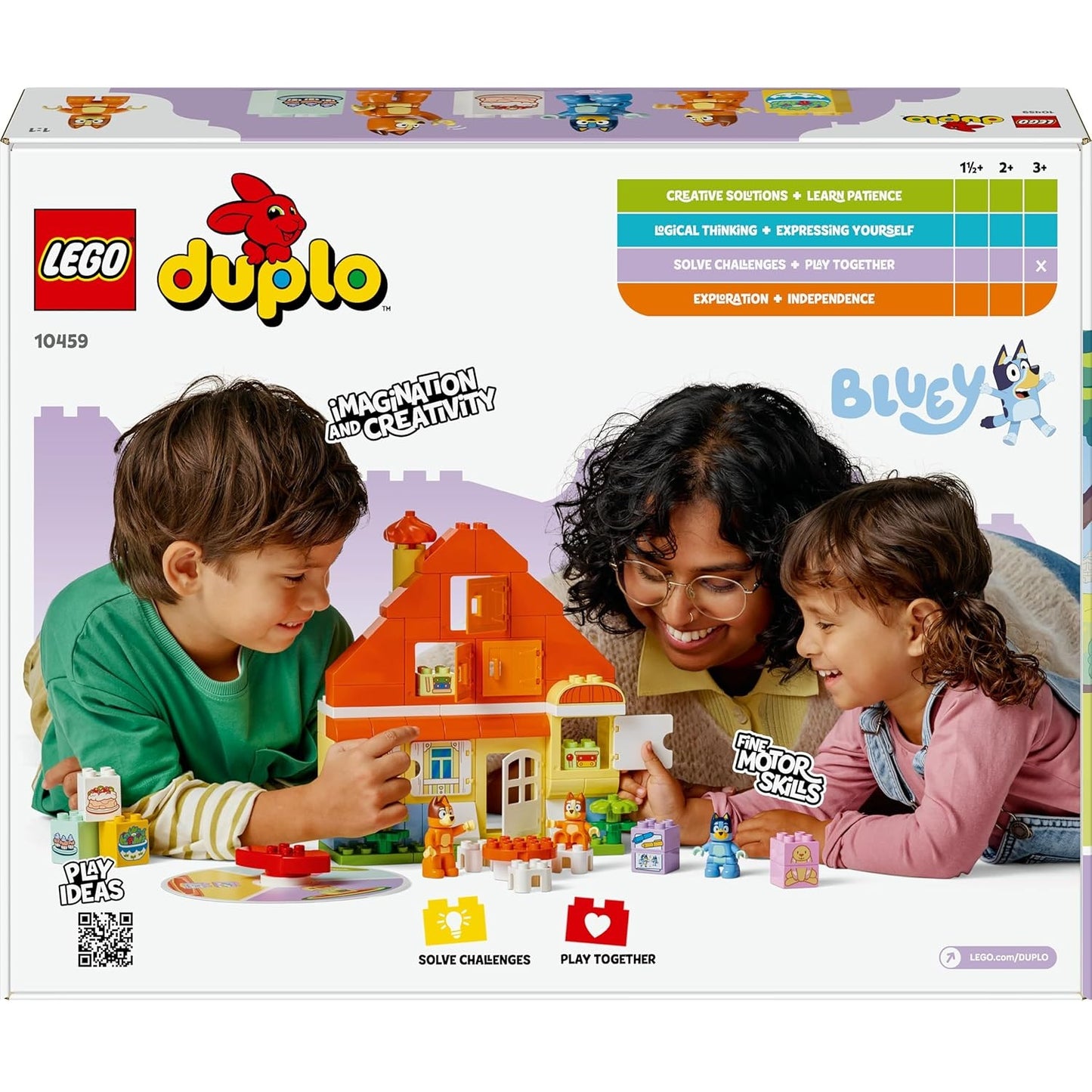 Lego - Duplo 10459 Bluey (Casa della Famiglia di Bluey Gioco Memoria) 83 pz (2+) Costruzioni