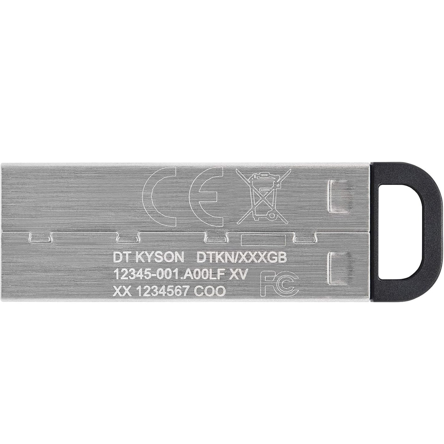 Kingston Pendrive 128GB DTKN/128GB Data Travel Kyson USB-A 3.2 Chiavetta Memoria Metal Argento PC 200MB/s