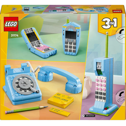 Lego - Creator 3 in 1 - Set 31174 (Telefono Retro') Figure Costruzioni 383 pz 8+
