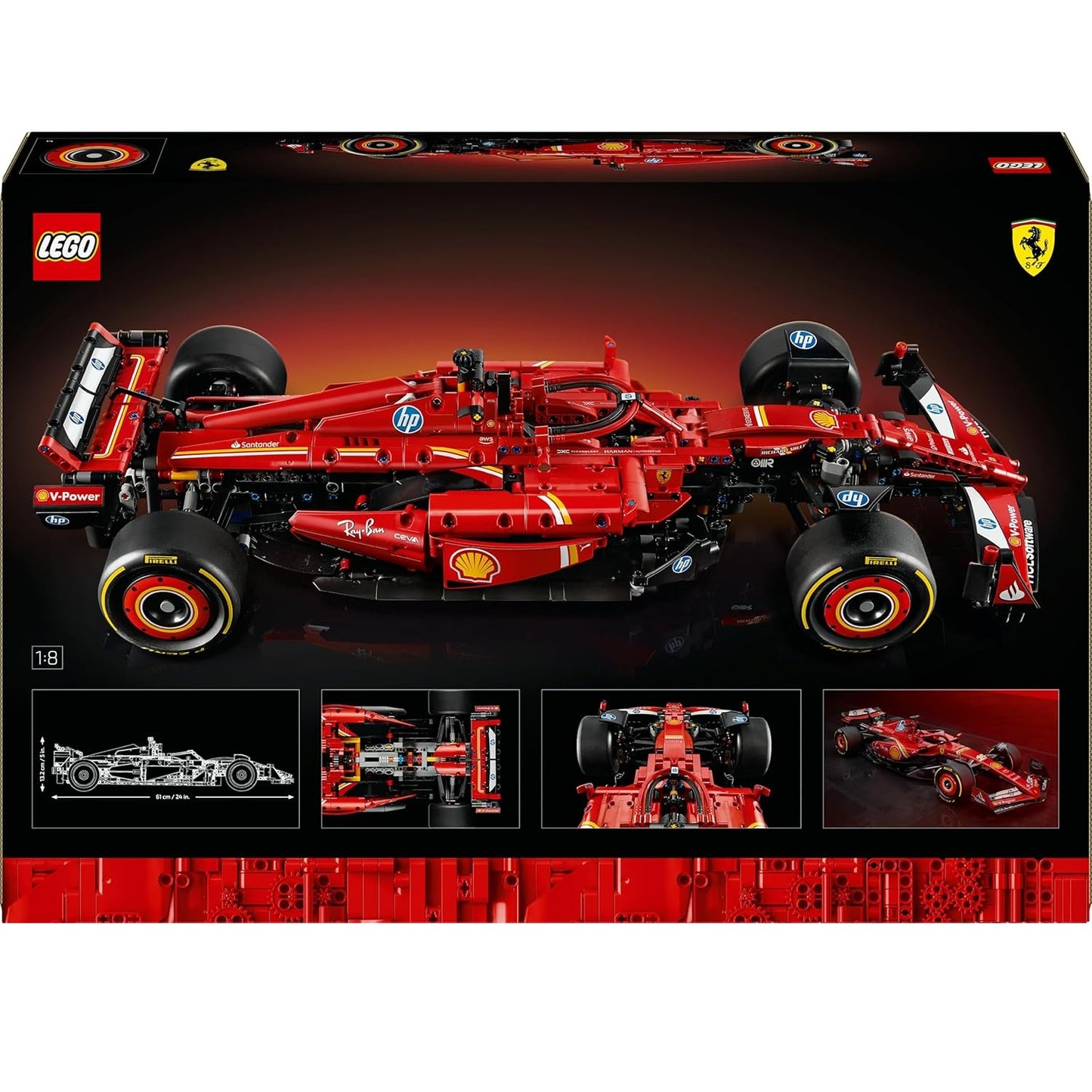 Lego -Technic 42207 Monoposto F1 Ferrari SF-24 Formula 1 Costruzione 1361 pz 18+
