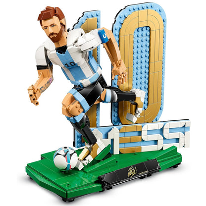 LEGO Editions 43015 (Lionel Messi) Leggenda del Calcio 958 pcs Kit Modellismo con Action Figure 3D da Esposizione - Giocattolo Decorazione Cameretta - Regalo per Bambini e Bambine da 12 Anni e Fan Adulti World Cup 2026