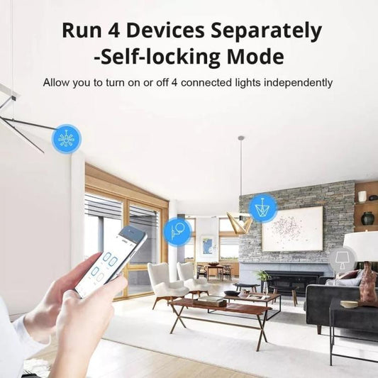 Sonoff 4Ch R3 4 Canali Relè Domotica Wifi Switch Interruttore Alexa Google Timer