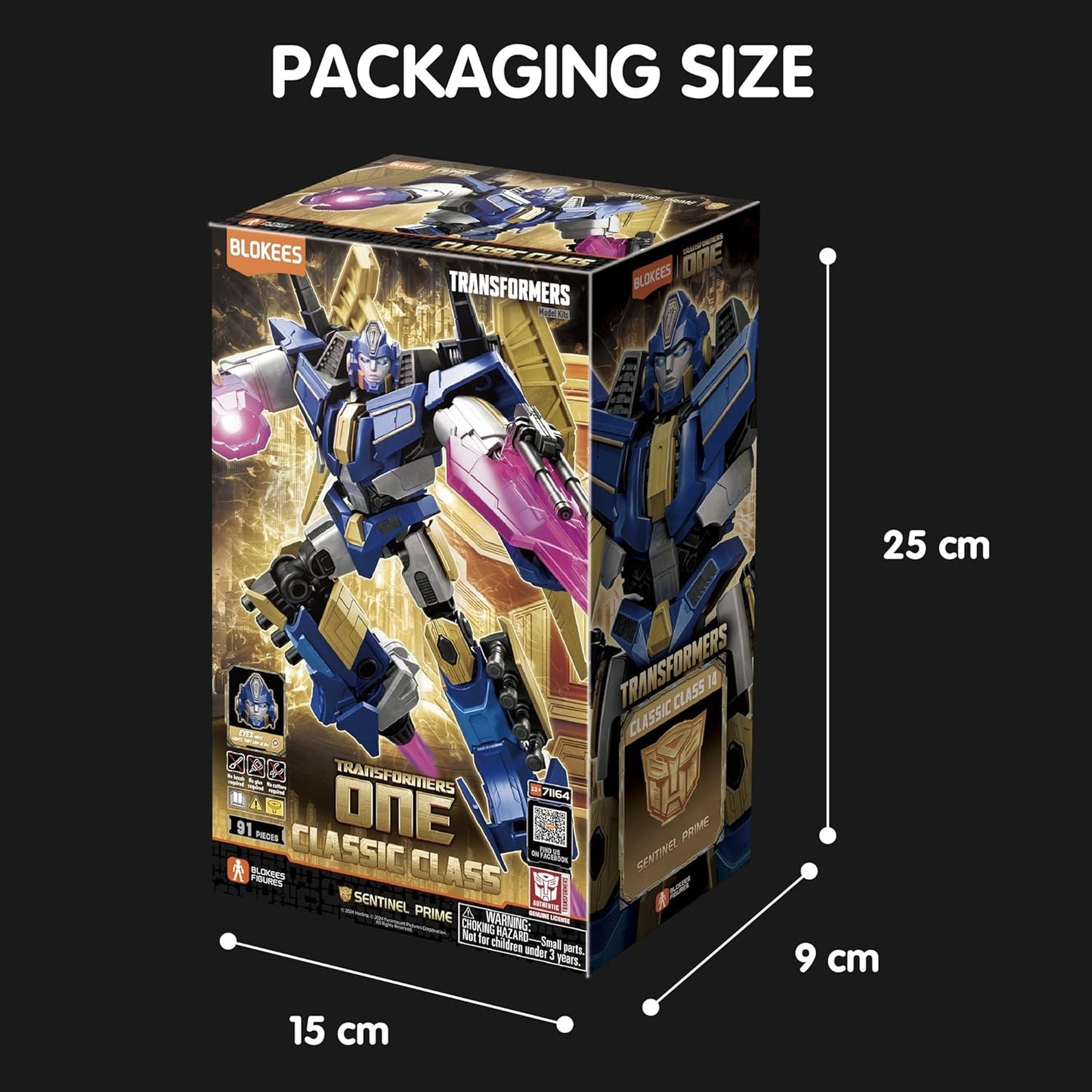 Blokees Transformers Model Kit Classic Class 14 (Sentinel Prime) Action Figure 71164