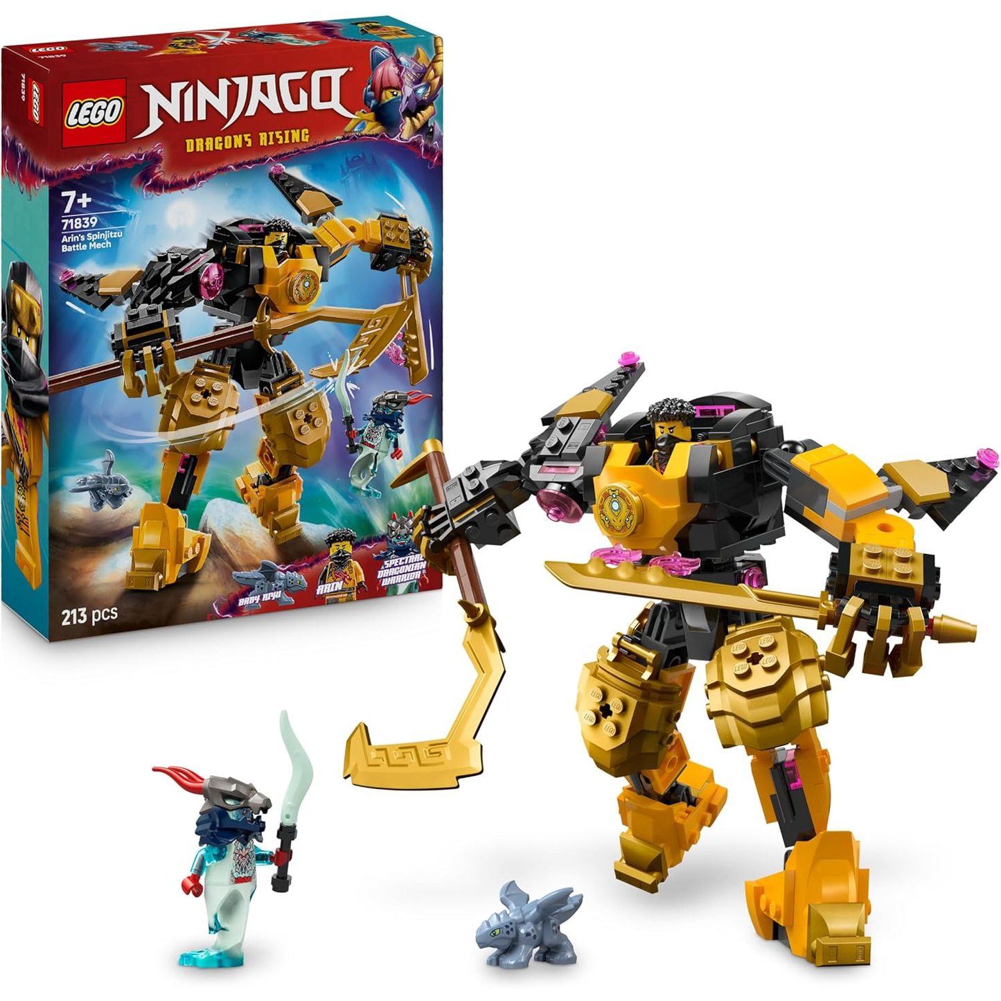 Lego - Ninjago 71839 (Battle Mech Spinjitzu di Arin) 213 pz 7+ Costruzioni