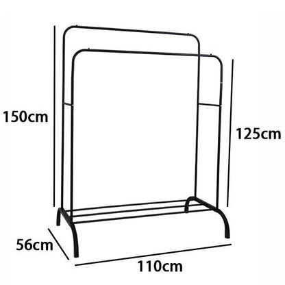 Stender Stand Doppio Appendiabiti Attaccapanni Scarpiera Guardaroba Metallo Wht